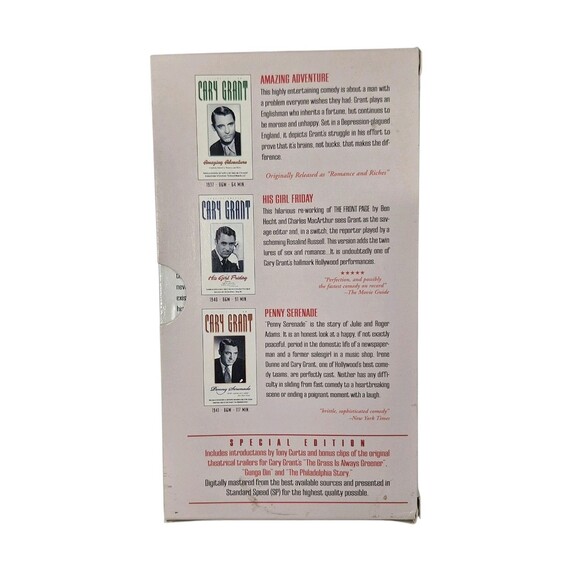 Cary Grant Collection (VHS, 1998, 3-Tape Set) - Picture 2 of 4